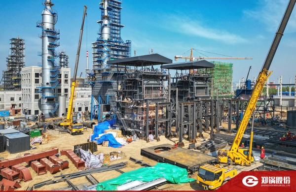 直擊一線！鄭鍋針狀焦余熱鍋爐項目建設(shè)全面提速